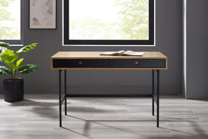 Greenington Santa Cruz Solid Bamboo Writing Desk with Drawers Modern Home Office Workspace GSC0008WH