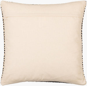 Surya Global Stripe Accent Pillow - 18" Bohemian Cotton Decorative Cushion For Eclectic Home Decor Ivory Cotton,Cotton Gse001-2020p