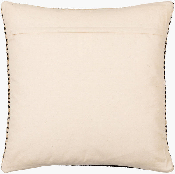 Surya Global Stripe Accent Pillow - 18" Bohemian Cotton Decorative Cushion For Eclectic Home Decor Ivory Cotton,Cotton Gse001-2020p