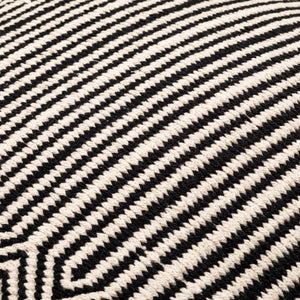 Surya Global Stripe Accent Pillow - 18" Bohemian Cotton Decorative Cushion For Eclectic Home Decor Ivory Cotton,Cotton Gse001-2020p