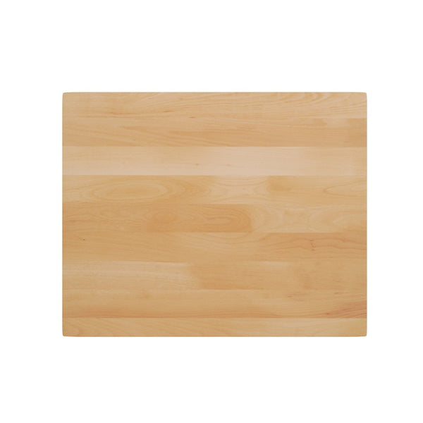 English Elm Bennett Solid Wood Commercial Indoor Tabletop with Vintage Cast Iron Base for Dining Spaces Natural Top/Black Base 30"L x 24"W GSF-REC2430-NAT-TR18-GG