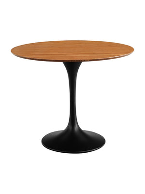 Greenington Soho Solid Bamboo Round Pedestal Dining Table Eco Friendly Modern Bistro Style GSH0001AM