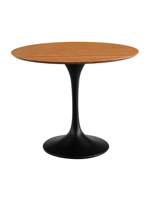 Greenington Soho Solid Bamboo Round Pedestal Dining Table Eco Friendly Modern Bistro Style GSH0001AM