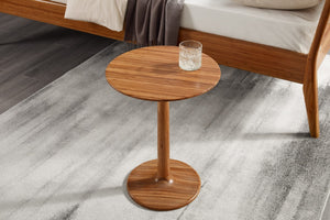 Greenington Sol Solid Moso Bamboo Side Table Tapered Pedestal for Living Room Seating Areas Amber GSL0001AM