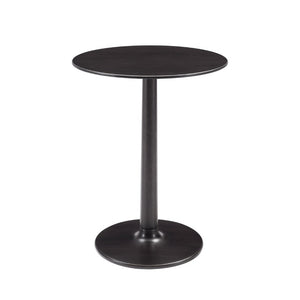 Greenington Sol Solid Moso Bamboo Side Table with Tapered Column and Eco Certified Craftsmanship Caviar GSL0001B