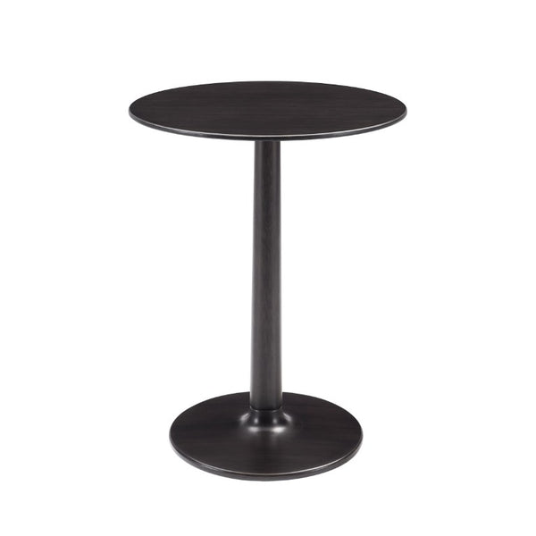 Greenington Sol Solid Moso Bamboo Side Table with Tapered Column and Eco Certified Craftsmanship Caviar GSL0001B