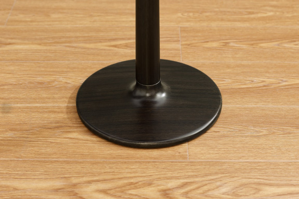 Greenington Sol Solid Moso Bamboo Side Table with Tapered Column and Eco Certified Craftsmanship Caviar GSL0001B