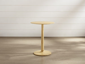 Greenington Sol Solid Bamboo Accent Side Table Sustainable Modern Minimal Living Room Companion Wheat GSL0001WH