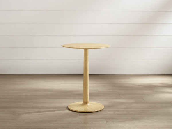 Greenington Sol Solid Bamboo Accent Side Table Sustainable Modern Minimal Living Room Companion Wheat GSL0001WH