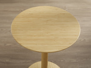Greenington Sol Solid Bamboo Accent Side Table Sustainable Modern Minimal Living Room Companion Wheat GSL0001WH