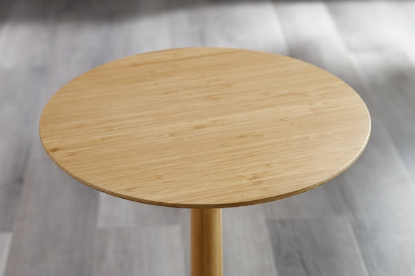 Greenington Sol Solid Bamboo Accent Side Table Sustainable Modern Minimal Living Room Companion Wheat GSL0001WH