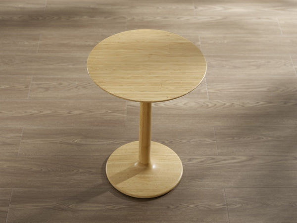 Greenington Sol Solid Bamboo Accent Side Table Sustainable Modern Minimal Living Room Companion Wheat GSL0001WH