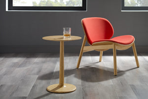 Greenington Sol Solid Bamboo Accent Side Table Sustainable Modern Minimal Living Room Companion Wheat GSL0001WH