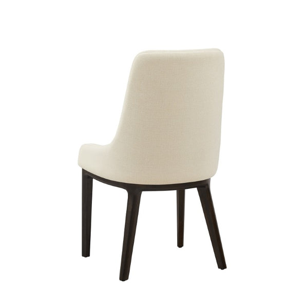 Greenington Sofie Upholstered Dining Chair Solid Bamboo Frame with Performance Fabric Ergonomic Seat Black Walnut GSO004BL