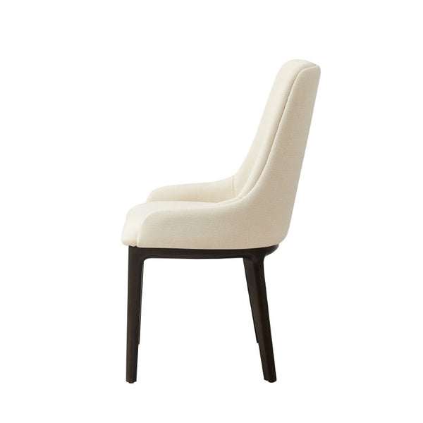 Greenington Sofie Upholstered Dining Chair Solid Bamboo Frame with Performance Fabric Ergonomic Seat Black Walnut GSO004BL