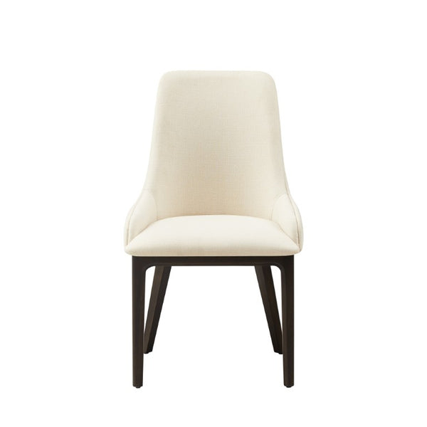 Greenington Sofie Upholstered Dining Chair Solid Bamboo Frame with Performance Fabric Ergonomic Seat Black Walnut GSO004BL
