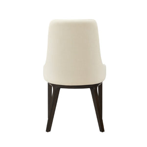 Greenington Sofie Upholstered Dining Chair Solid Bamboo Frame with Performance Fabric Ergonomic Seat Black Walnut GSO004BL