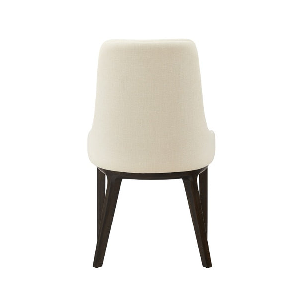 Greenington Sofie Upholstered Dining Chair Solid Bamboo Frame with Performance Fabric Ergonomic Seat Black Walnut GSO004BL
