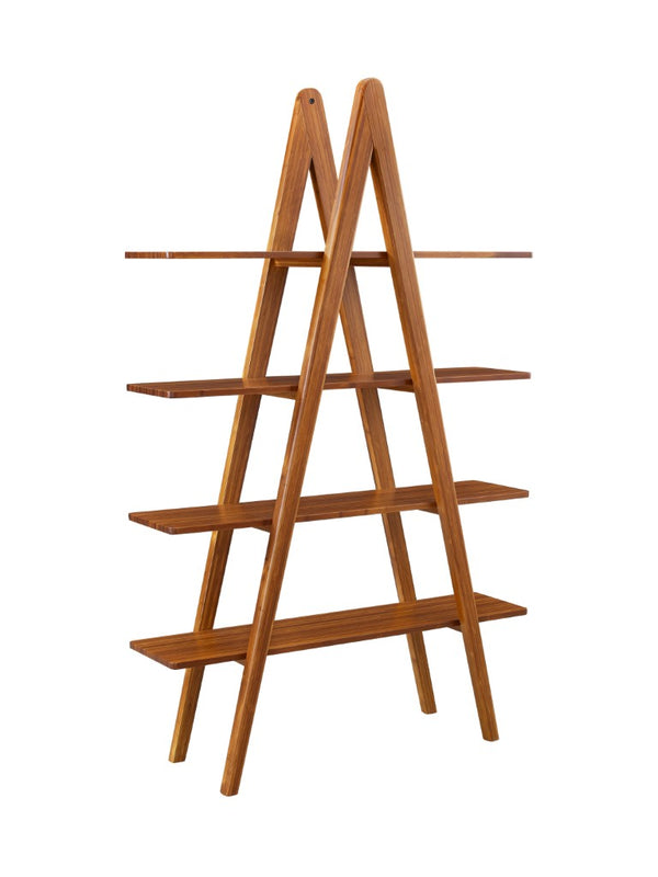 Greenington Studio Plus Solid Bamboo Bookcase Eco Friendly Open Shelving for Modern Home Office Amber GSP001AM