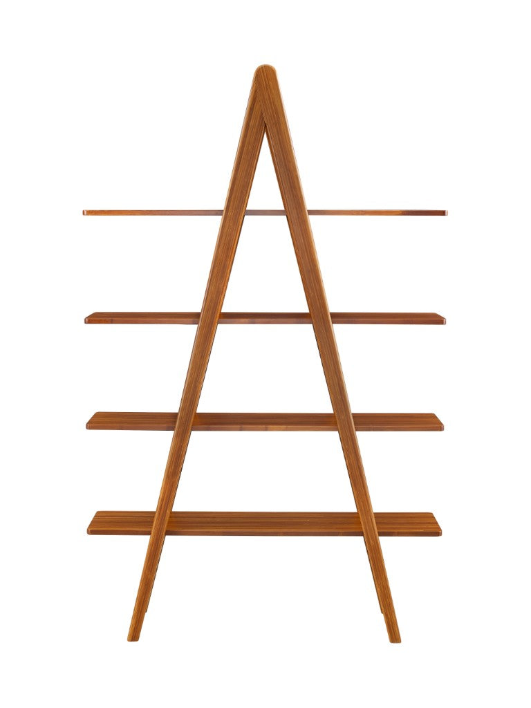 Greenington Studio Plus Solid Bamboo Bookcase Eco Friendly Open Shelving for Modern Home Office Amber GSP001AM