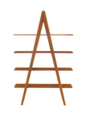 Greenington Studio Plus Solid Bamboo Bookcase Eco Friendly Open Shelving for Modern Home Office Amber GSP001AM