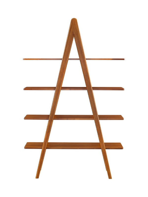 Greenington Studio Plus Solid Bamboo Bookcase Eco Friendly Open Shelving for Modern Home Office Amber GSP001AM
