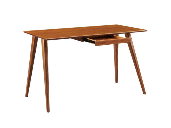 Greenington Studio Plus Solid Bamboo Writing Desk Mid-century Tapered Legs Eco Home Office GSP002AM