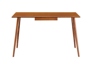 Greenington Studio Plus Solid Bamboo Writing Desk Mid-century Tapered Legs Eco Home Office GSP002AM
