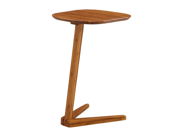 Greenington Thyme Solid Bamboo Side Table Mid-century Minimalist Eco Friendly Living Room Accent Amber GST002AM
