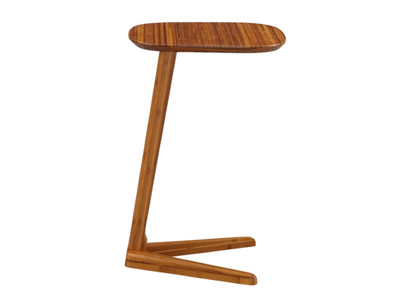 Greenington Thyme Solid Bamboo Side Table Mid-century Minimalist Eco Friendly Living Room Accent Amber GST002AM