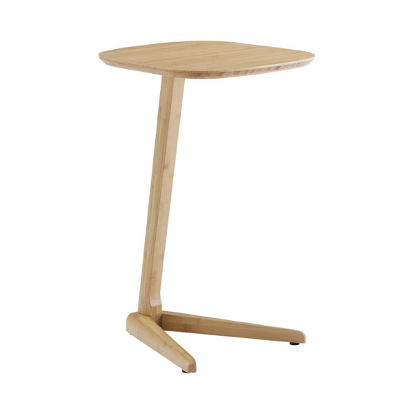 Greenington Thyme Solid Bamboo Side Table Mid-century Minimalist Eco Friendly Living Room Accent Wheat GST002WH