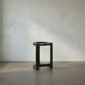 Saddle Counter Stool Solid Mahogany Western Carved Ergonomic Seat for Kitchen Islands