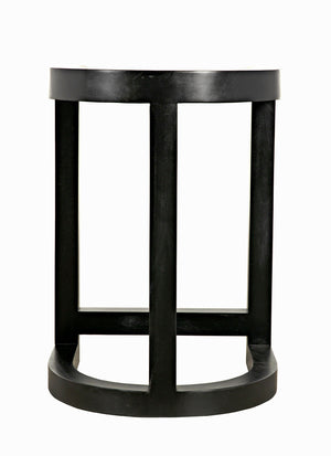 Saddle Counter Stool Solid Mahogany Western Carved Ergonomic Seat for Kitchen Islands