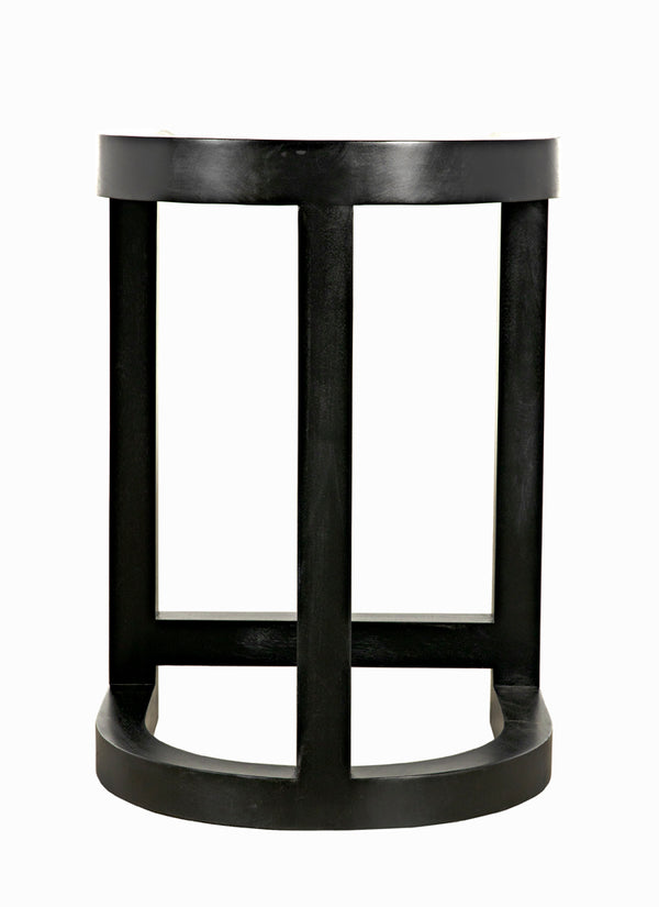 Saddle Counter Stool Solid Mahogany Western Carved Ergonomic Seat for Kitchen Islands