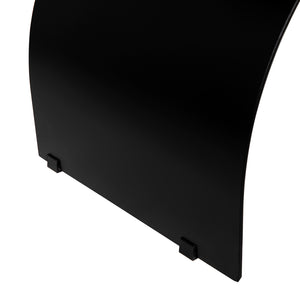 Papillon Handcrafted Iron Accent Stool with Matte Black Finish for Modern Interiors