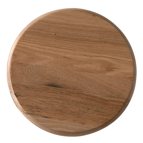 Hook Iron Frame and Solid White Oak Seat Stool for Kitchen Islands and Counter Seating