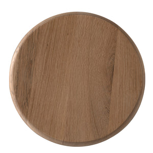 Hook Iron Frame and Solid White Oak Seat Stool for Kitchen Islands and Counter Seating