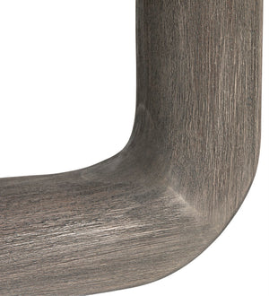 Noir Joel Coffee Table - Elegant Solid Mahogany Design with Rounded Edges for Modern Living Spaces Distressed Grey GTAB1042DGR