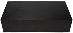 Noir Element Coffee Table - Handcrafted Matte Black Iron, Modular Design for Modern Living Room Style GTAB1066MTB