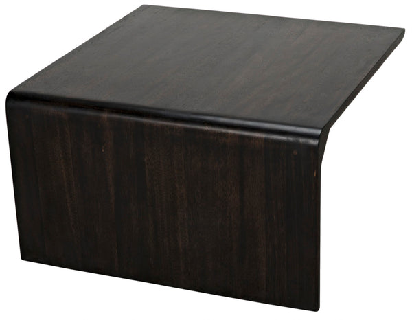 Noir Hagen Handcrafted Ebony Walnut Coffee Table - Versatile Two-Piece Design for Modern Living Spaces GTAB1071EB
