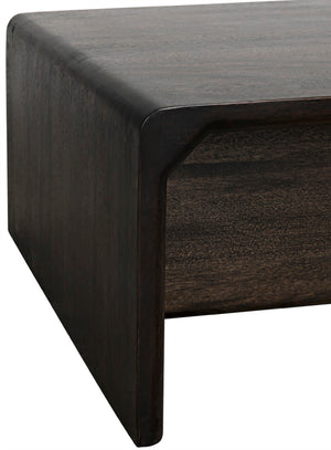 Noir Hagen Handcrafted Ebony Walnut Coffee Table - Versatile Two-Piece Design for Modern Living Spaces GTAB1071EB