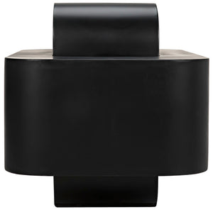 Noir Nodum Accent Table - Hand-Forged Black Iron Design, Industrial Style for Modern Interiors & Decor GTAB1078MTB