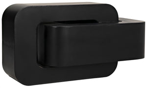 Noir Nodum Accent Table - Hand-Forged Black Iron Design, Industrial Style for Modern Interiors & Decor GTAB1078MTB