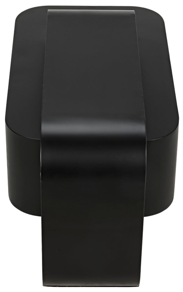 Noir Nodum Accent Table - Hand-Forged Black Iron Design, Industrial Style for Modern Interiors & Decor GTAB1078MTB