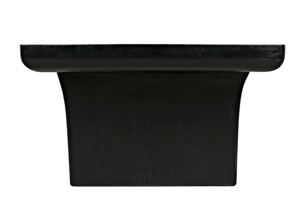 Noir Ward Coffee Table - Nautical-Inspired Modern Design in Solid Mahogany for Timeless Living Spaces Hand Rubbed Black GTAB1079HB