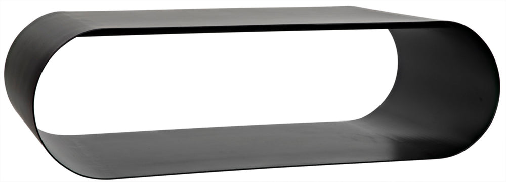 Noir Hera Coffee Table - Stylish Matte Black Iron, Handcrafted Minimalist Design for Modern Interiors GTAB1081MTB