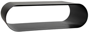 Noir Hera Coffee Table - Stylish Matte Black Iron, Handcrafted Minimalist Design for Modern Interiors GTAB1081MTB