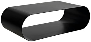 Noir Hera Coffee Table - Stylish Matte Black Iron, Handcrafted Minimalist Design for Modern Interiors GTAB1081MTB