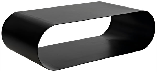 Noir Hera Coffee Table - Stylish Matte Black Iron, Handcrafted Minimalist Design for Modern Interiors GTAB1081MTB