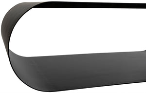 Noir Hera Coffee Table - Stylish Matte Black Iron, Handcrafted Minimalist Design for Modern Interiors GTAB1081MTB